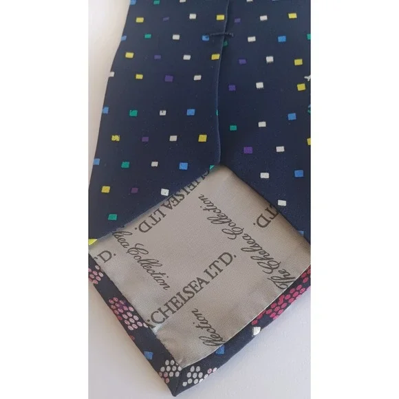 Chelsea LTD Custom Mens Silk Tie The Associates To AAAI Preppy Academia Science - Picture 3 of 6